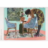 Njideka Akunyili Crosby, 'Blend in — Stand out’, 2019, Offset print on paper, 42 cm x 59.4 cm (16.5 x 23.4 in)